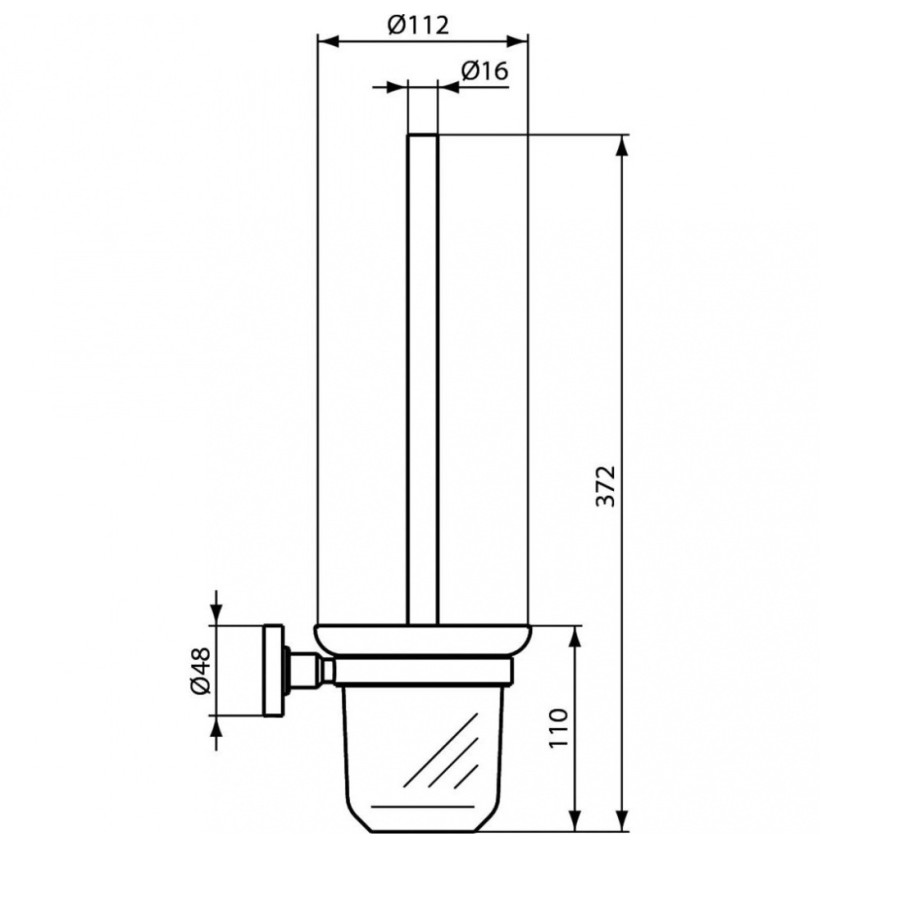 Ideal Standard IOM A9246XG Набор аксессуаров (черный матовый)