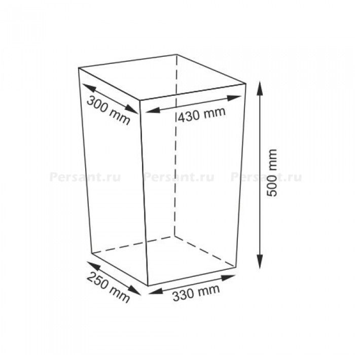 WasserKRAFT Lippe WB-450-M Корзина для белья 63 L (белый)
