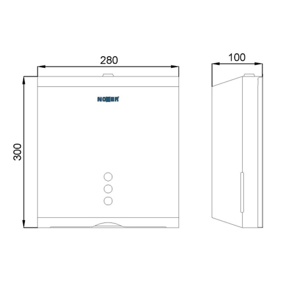 NOFER 04006.W Диспенсер для бумажных полотенец (белый)