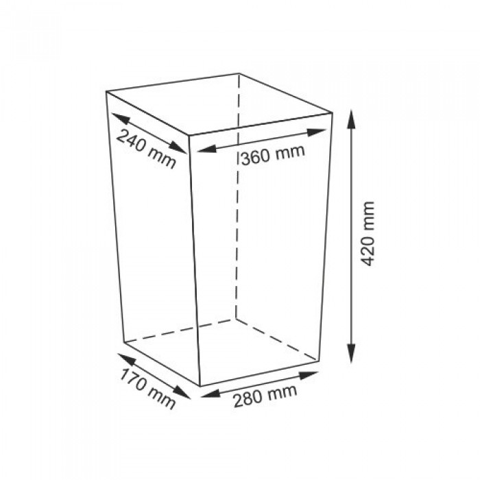 WasserKRAFT Lippe WB-450-S Корзина для белья 34 L (белый)