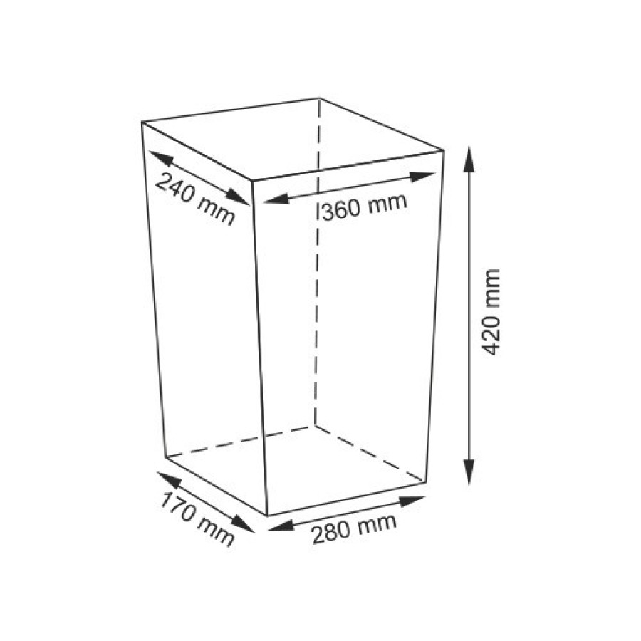 WasserKRAFT Lippe WB-450-S Корзина для белья 34 L (белый)