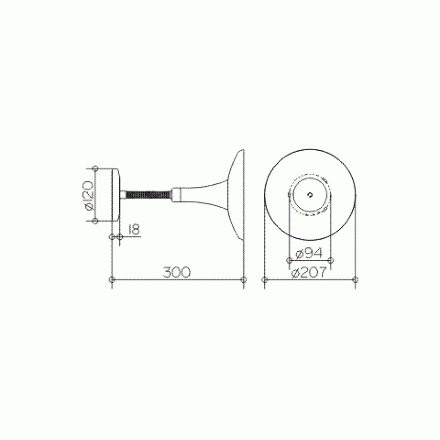 Keuco Elegance 17676 019000 Косметическое зеркало с подсветкой (хром)