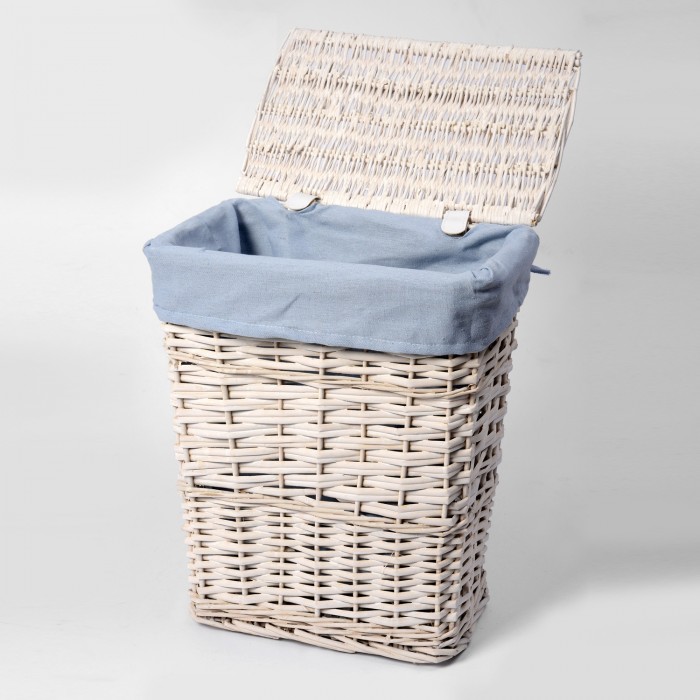 WasserKRAFT Lippe WB-450-S Корзина для белья 34 L (белый)