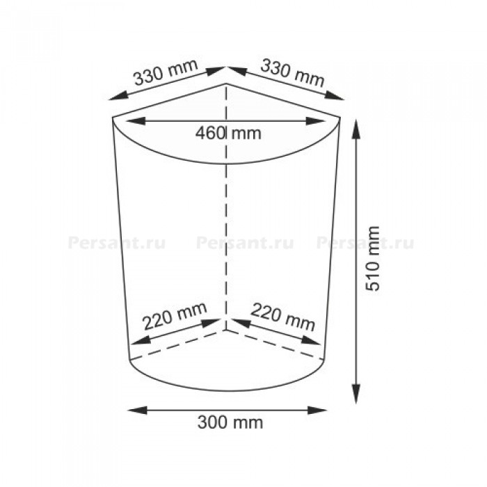 WasserKRAFT Salm WB-270-M Корзина для белья 44 L (тёмно-коричневый)