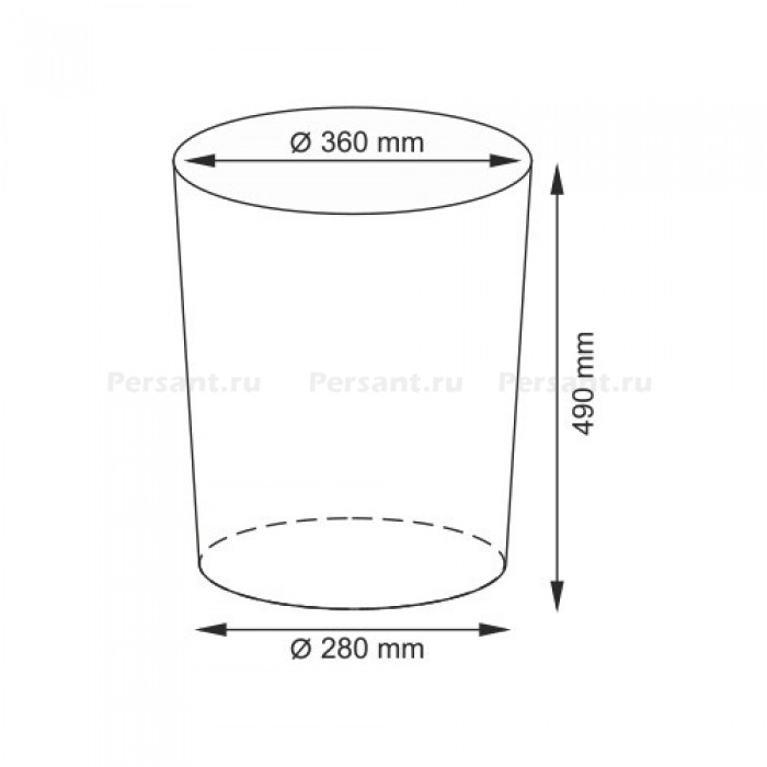 WasserKRAFT Aller WB-106-M Корзина для белья 48 L (белый)