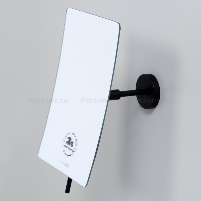 WasserKRAFT K-1001BLACK Косметическое зеркало (чёрный матовый)