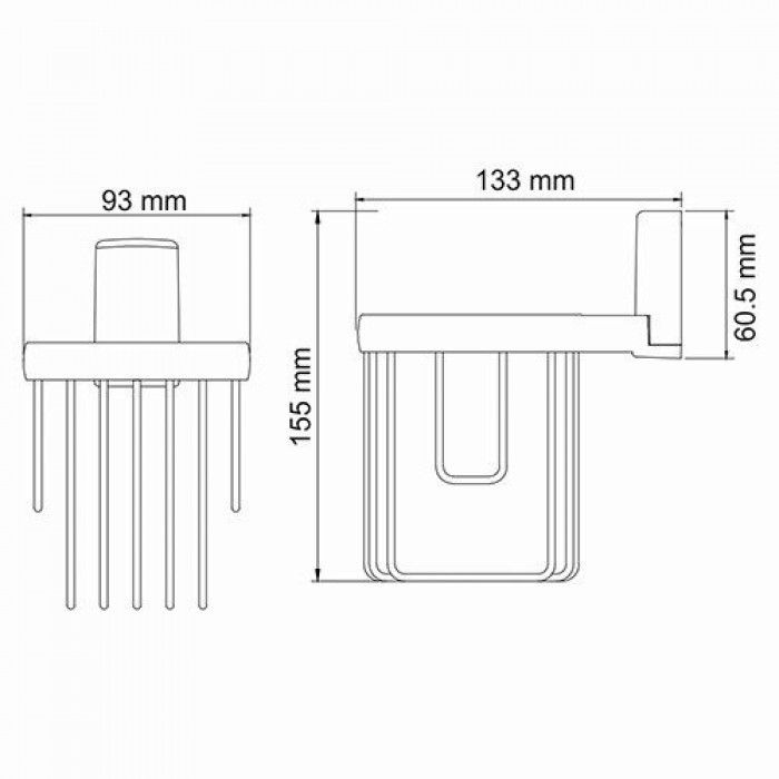 WasserKRAFT Leine K-5045 Держатель для освежителя воздуха (хром)
