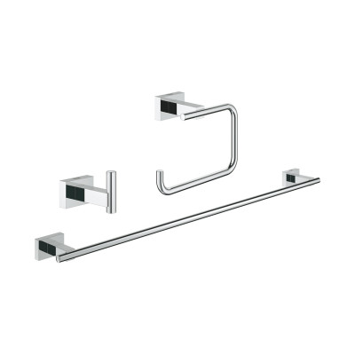 GROHE Essentials Cube 40777001 - Комплект аксессуаров для ванной комнаты и туалета (хром)