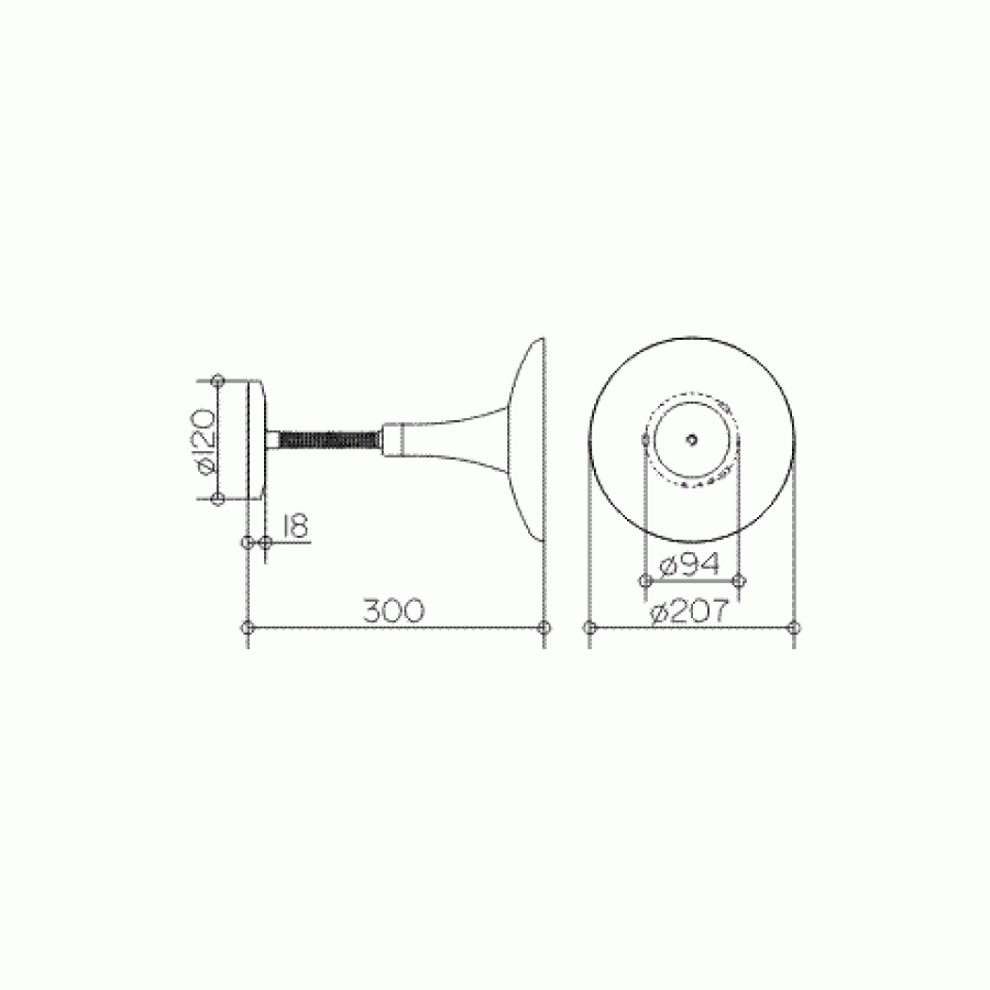 Keuco Elegance 17676 019001 Косметическое зеркало с подсветкой (хром)