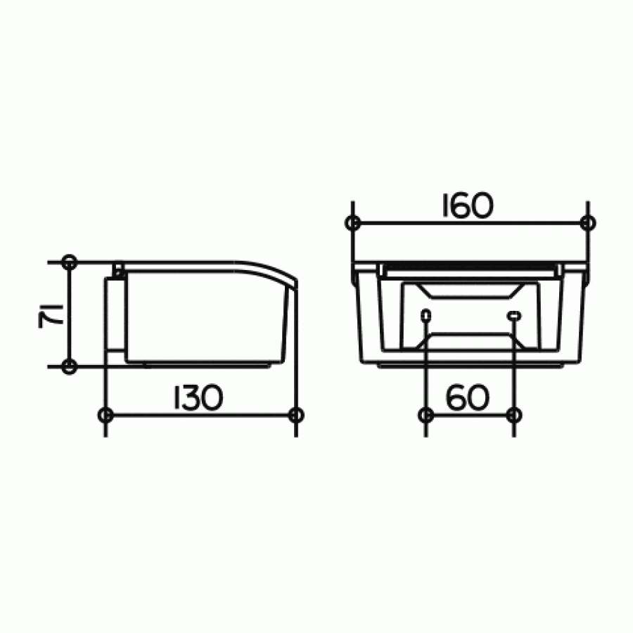 Keuco Elegance 11667 013000 Контейнер для влажных салфеток (хром/белый)