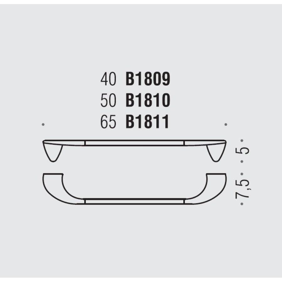 Colombo Design KHALA B1809 Полотенцедержатель 40 см (хром)