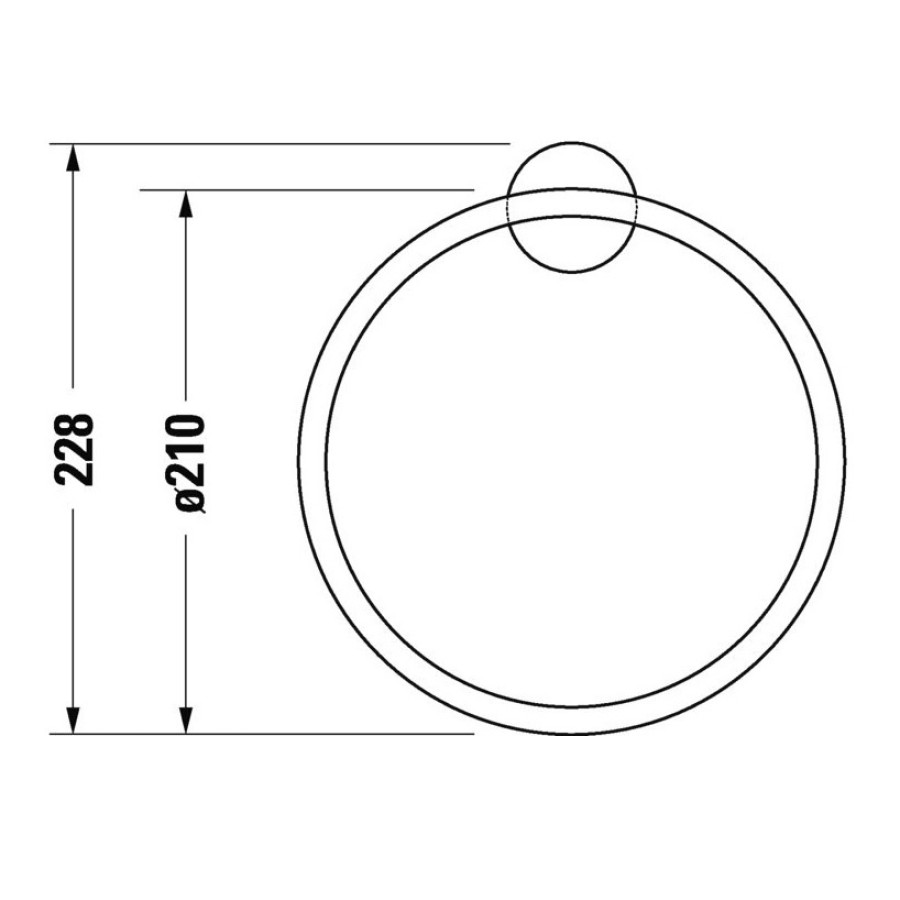 Duravit Starck T 0099474600 Кольцо для полотенца (черный матовый)