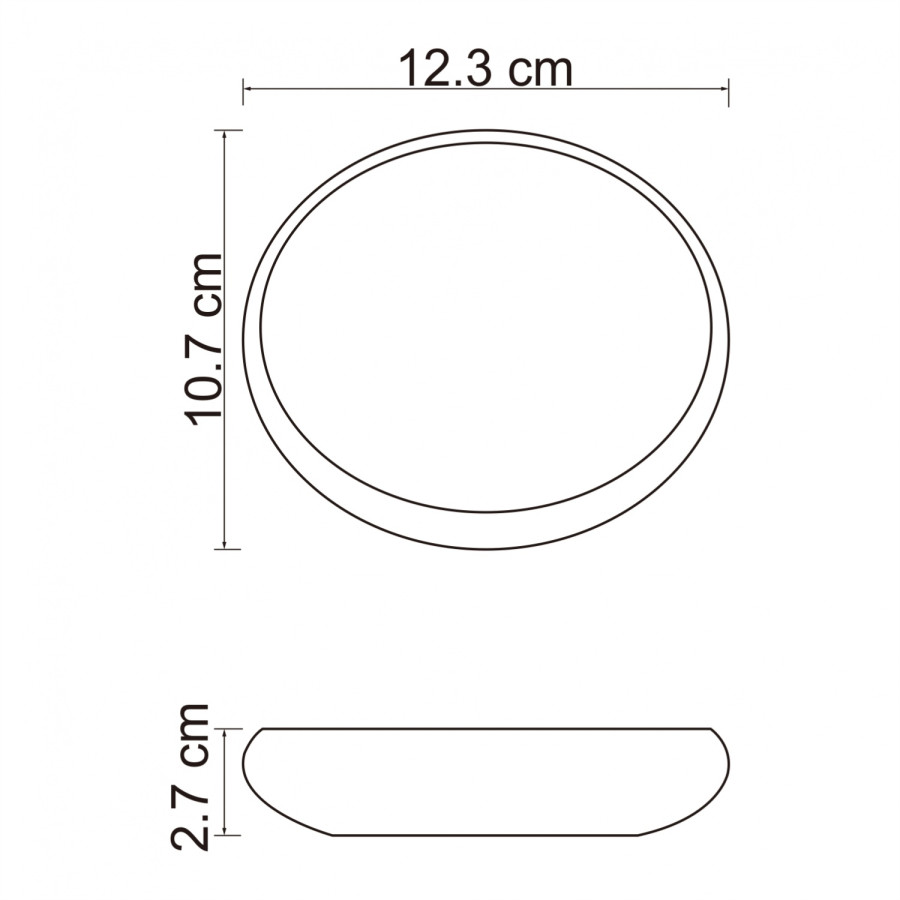 WasserKRAFT Dinkel K-4629 Мыльница настольная (белый)