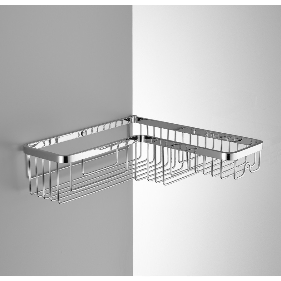 Colombo Design Complementi B9615 Угловая решётчатая полка (хром)