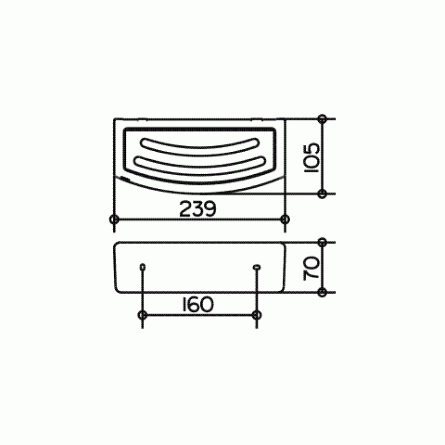 Keuco Elegance 11658 010000 Корзинка для губки (хром/белый)