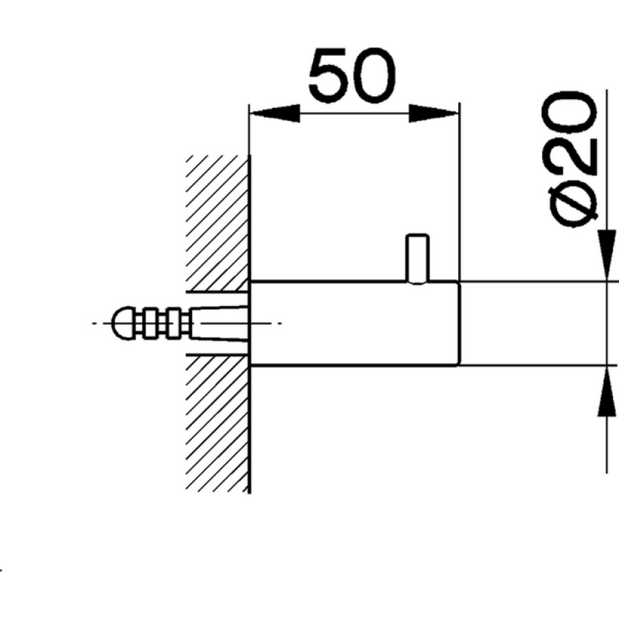 Cisal System SY09071040 Крючок для халата/полотенца