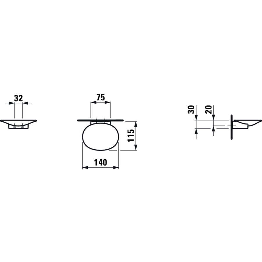 Laufen The New Classic 8.7385.6.000.000.1 Мыльница