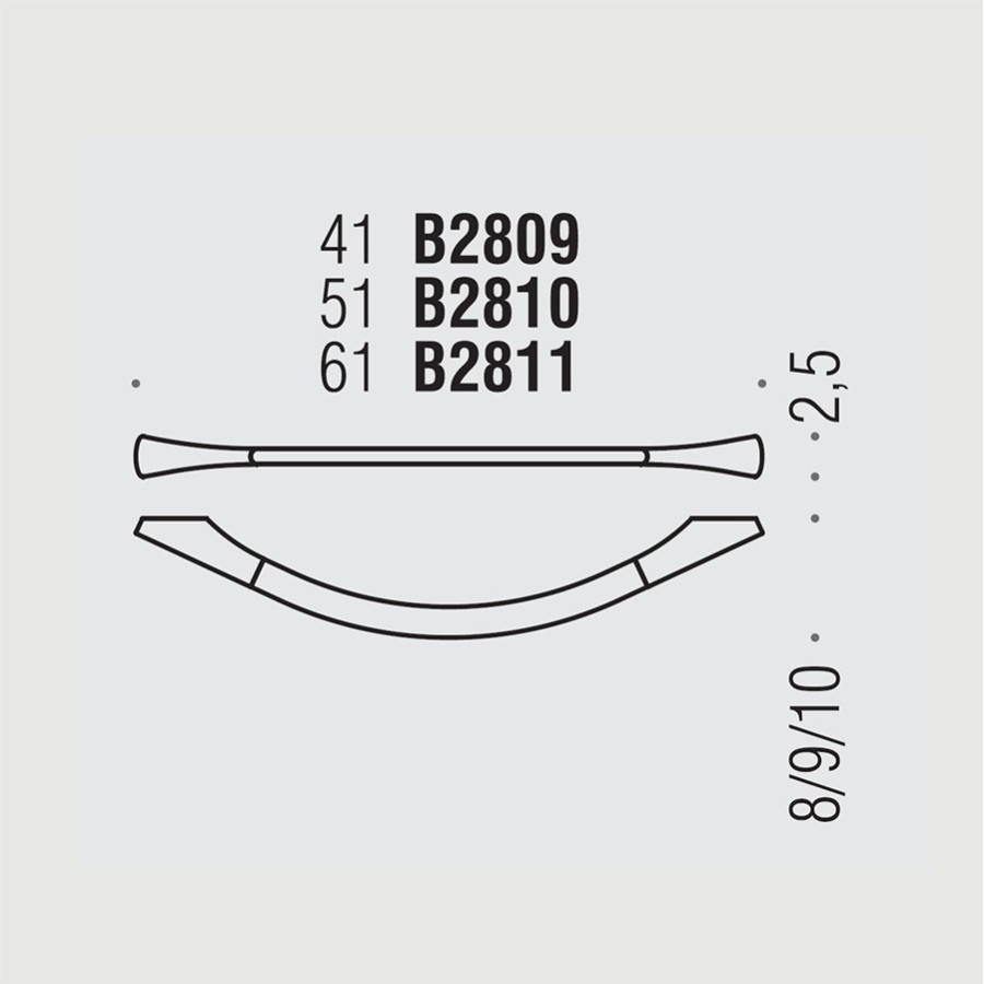 Colombo Design LAND B2810 Держатель для полотенца 51 см (хром)