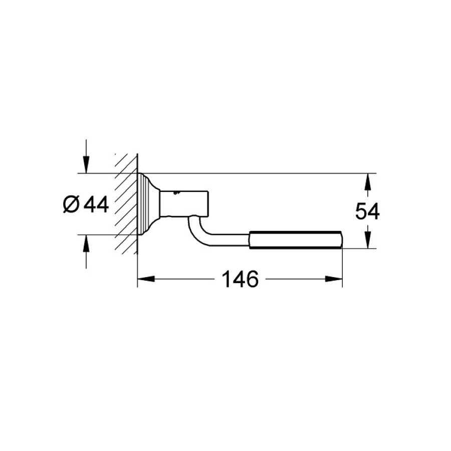 GROHE Essentials Authentic 40652001 - Универсальный держатель | для мыльницы, стакана, дозатора (хром)