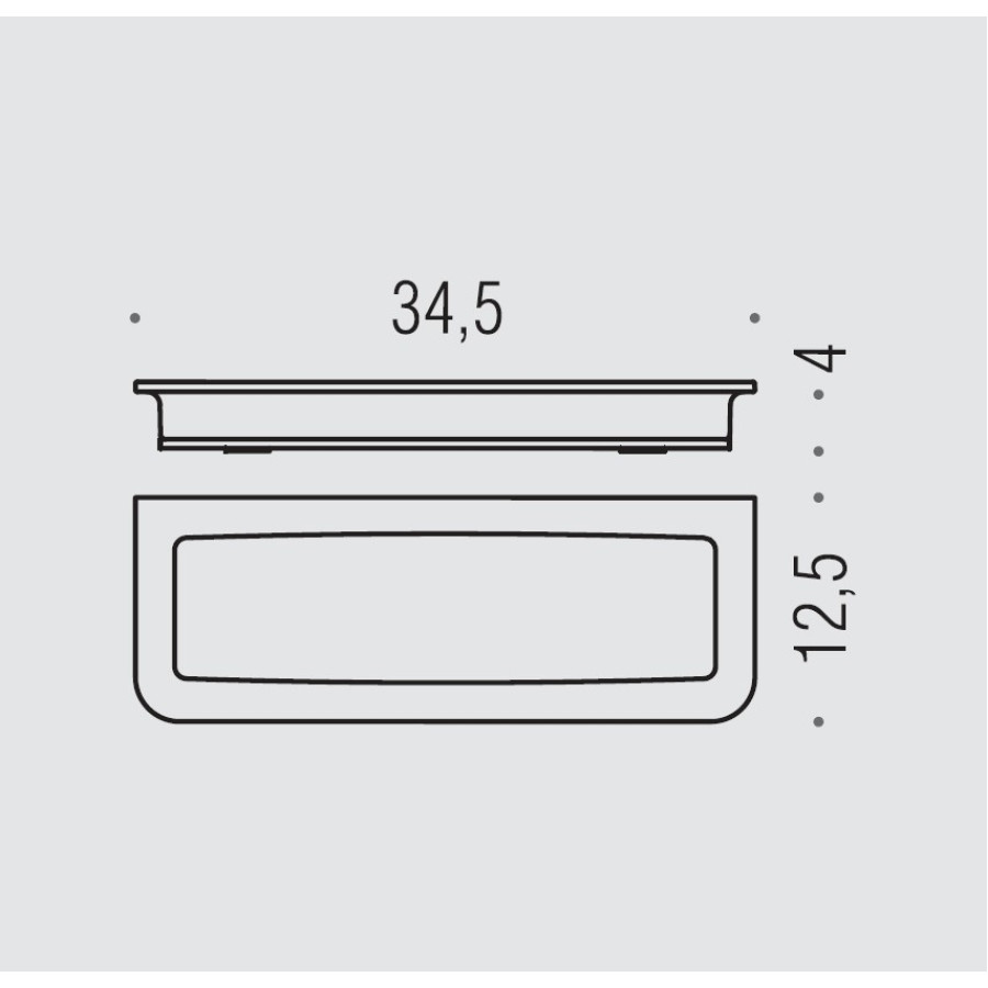 Colombo Design Lulù B6242.gold Полка корзинка для губки - настольная (золото)