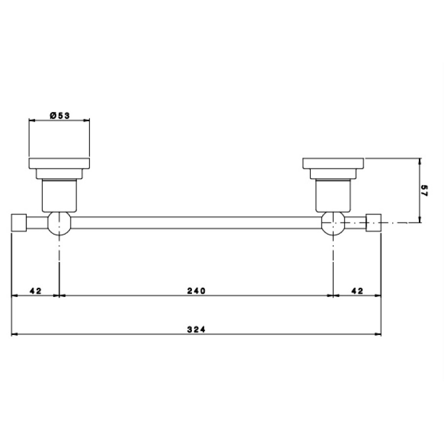 Nicolazzi M.Croce 1483CR27 Держатель для полотенца 324 мм (хром)