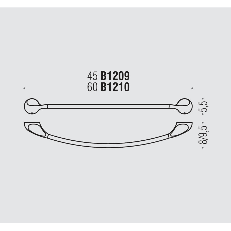 Colombo Design Melò B1209 Полотенцедержатель 45 см (хром)