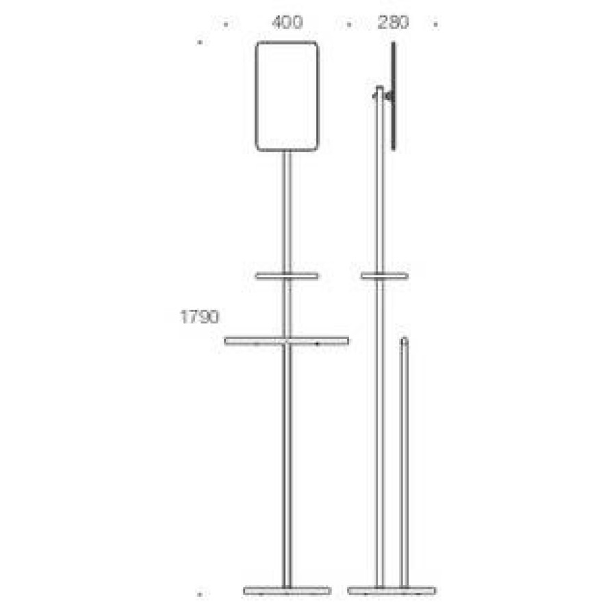 Colombo Plus W4939 Стойка 179 см (хром)