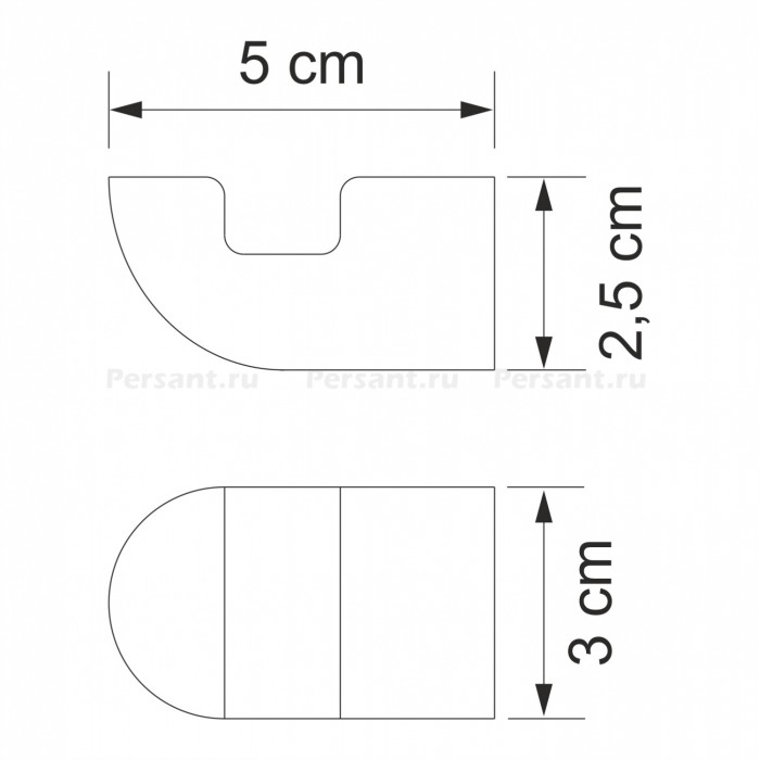 WasserKRAFT Kammel K-8323 Крючок для халата и полотенца (хром)