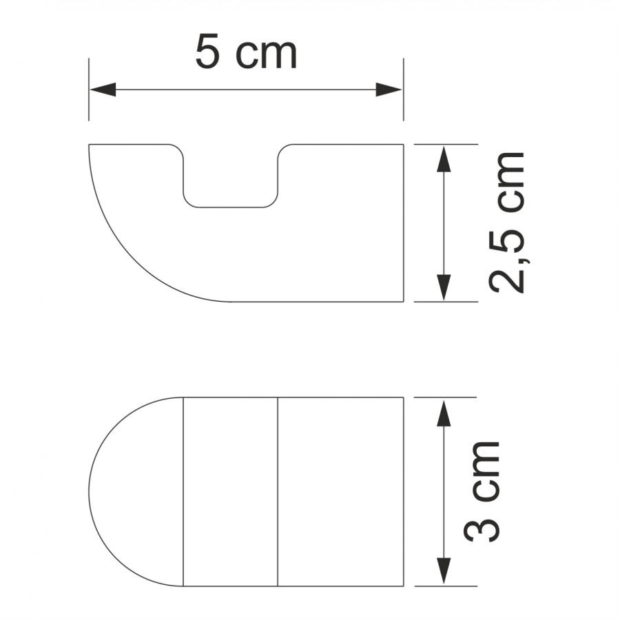 WasserKRAFT Kammel K-8323 Крючок для халата и полотенца (хром)