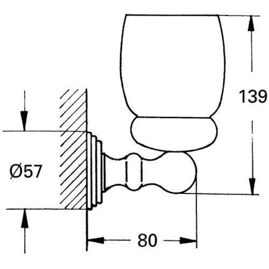 Grohe Sinfonia 40043IG0 Держатель для стакана (хром/золото)