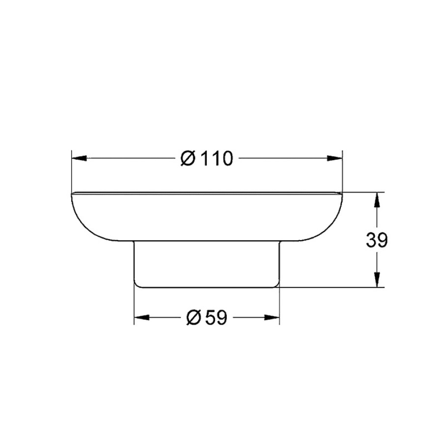 GROHE Essentials 40368001 - Стеклянная мыльница