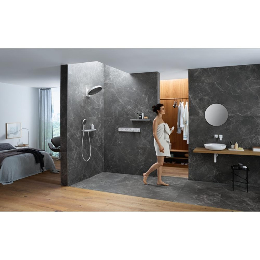 Hansgrohe Rainfinity Shelf 26844700 Полка для ванной комнаты (белый матовый, графит)