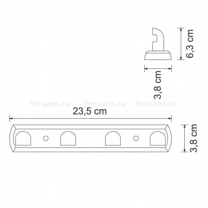 WasserKRAFT Kammel K-8374 Крючки для халата и полотенца (хром)