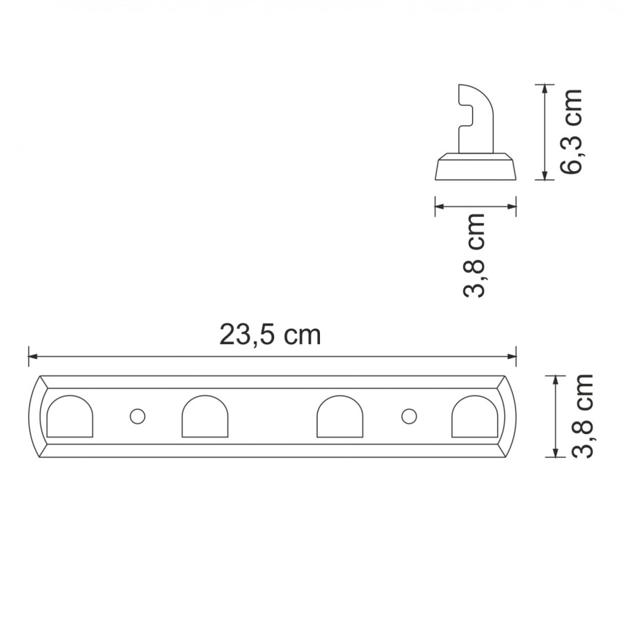 WasserKRAFT Kammel K-8374 Крючки для халата и полотенца (хром)