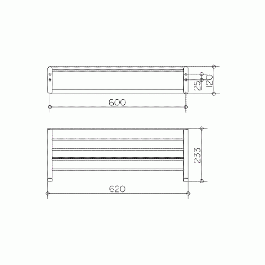 Keuco Elegance 11675 010000 Полка для полотенец (хром)