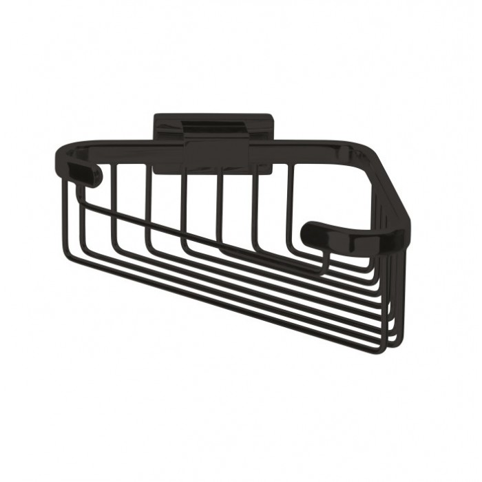 INDA Lea A18310NE Корзинка для душа (чёрный матовый)