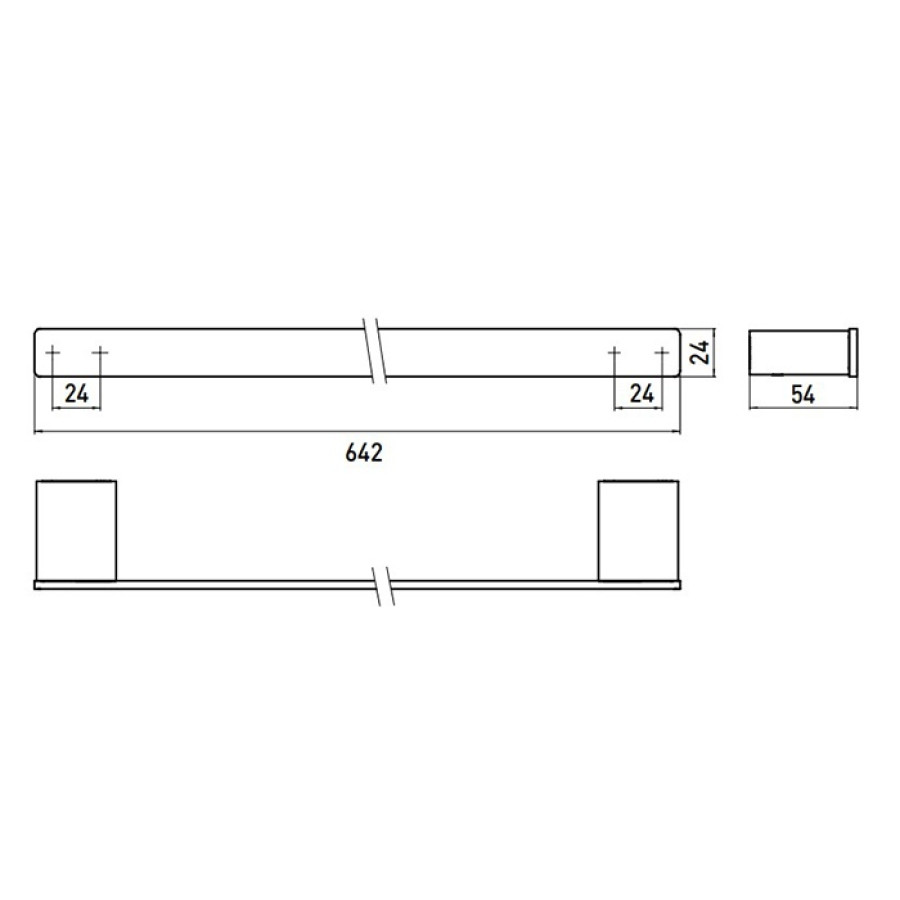 Emco Loft 0560 133 60 Держатель полотенца 642 мм