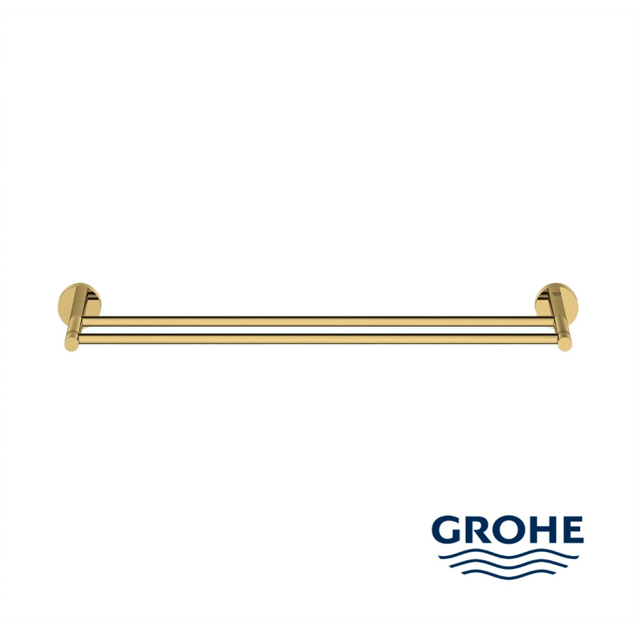 GROHE Essentials 40802GL1 Держатель для полотенца 600 мм | двойной (золото)