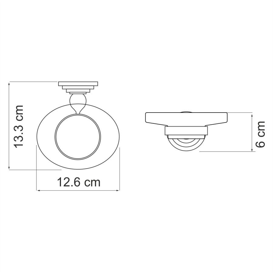 WasserKRAFT Ammer K-7029 Мыльница подвесная (никель)