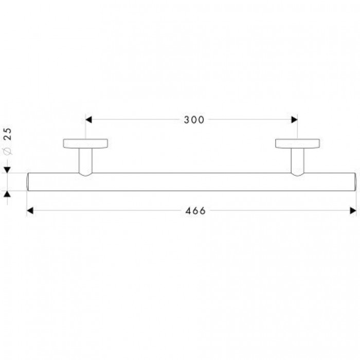 Поручень 40513000 Hansgrohe Logis 300 мм