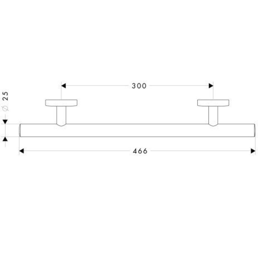 Поручень 40513000 Hansgrohe Logis 300 мм