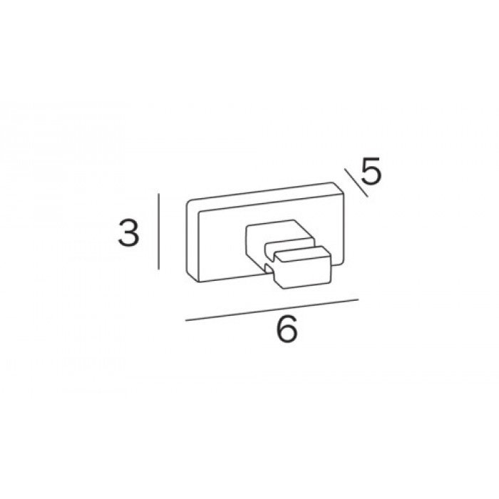 INDA Lea A1820ACR Крючок для халата | полотенца (хром)