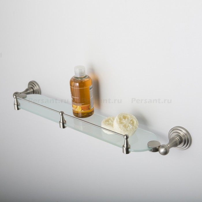 WasserKRAFT Ammer K-7044 Полка стеклянная 610 мм (никель)