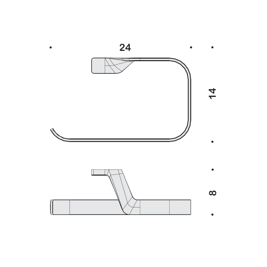 Держатель для полотенца B2531 Colombo Design ALIZE