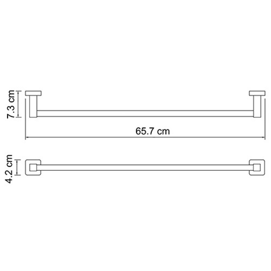 WasserKRAFT Dill K-3930 Держатель для полотенца 657 мм (хром)