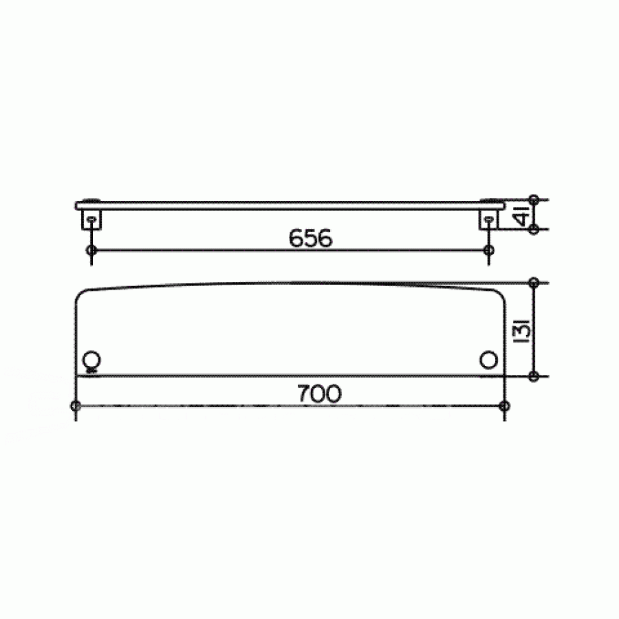 Keuco Elegance 11610 005700 + 11610 010000 Полочка из кристаллина 70 см