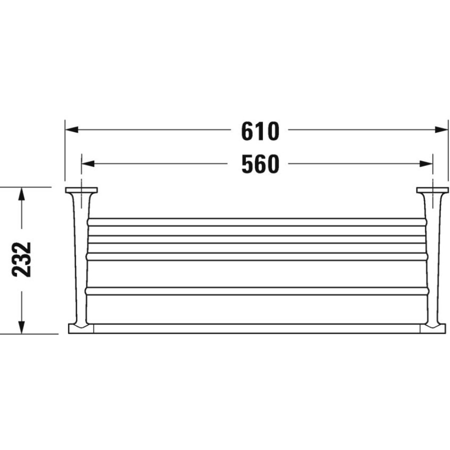 Duravit Starck T 0099444600 Полочка для полотенец