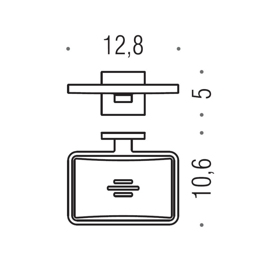 Colombo BasicQ B3781 Металлическая мыльница (хром)