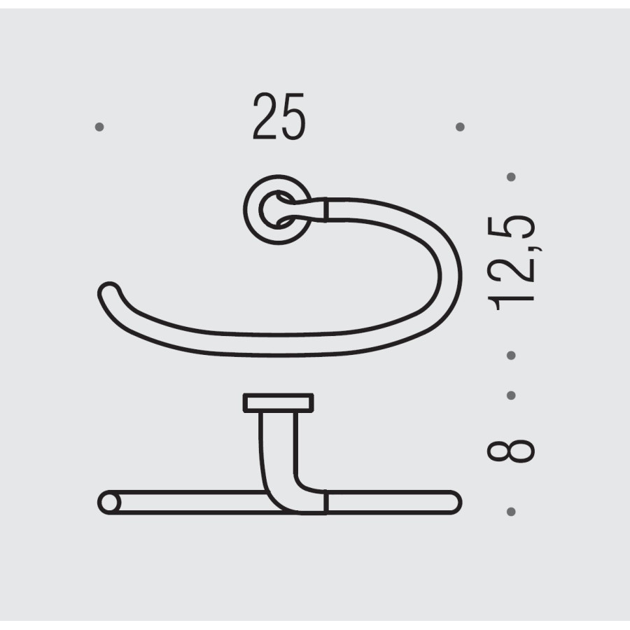 Держатель для полотенца B2731 Colombo Design BASIC