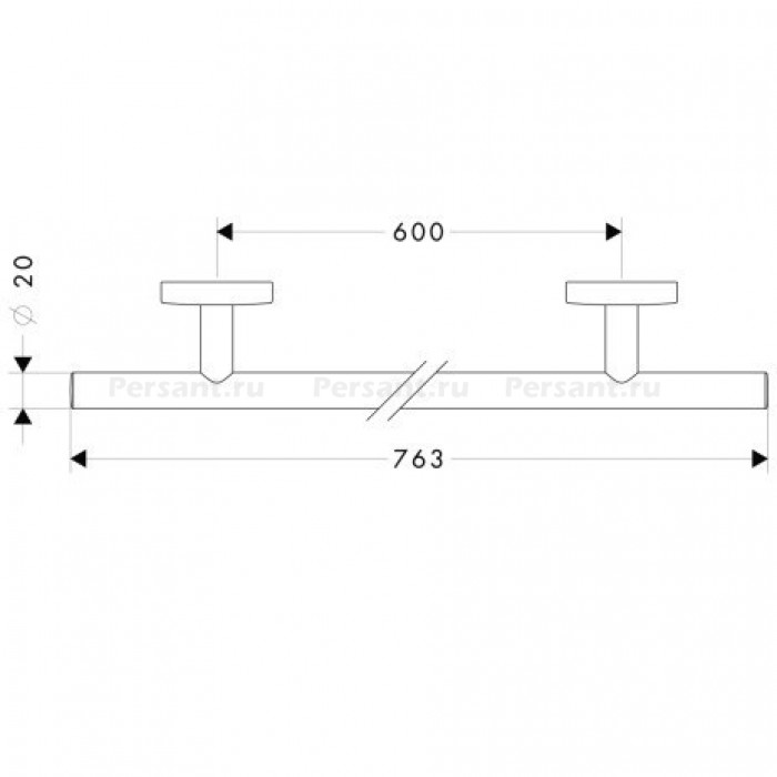 Полотенцедержатель 40516000 Hansgrohe Logis